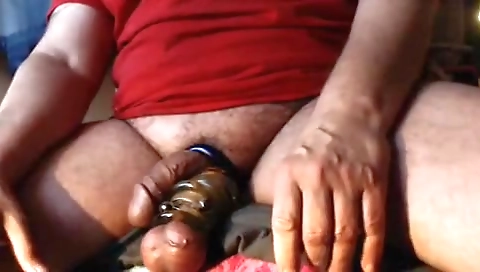 Myature woman with a dildo fucks