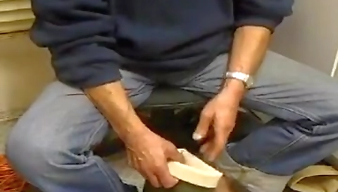 Sexy chick with a dildo fucks her pussy