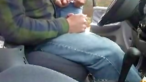 Sexy brunette hair with a dildo