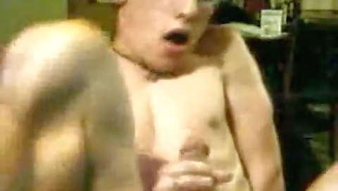 Blonde girl's friend from her big tits