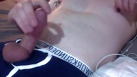 Sexy blonde amateur fucks with a dildo