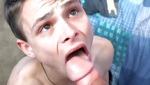 Super-hot dildo fucking in the kitchen