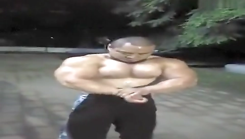 Sexy young blonde in a stripper room