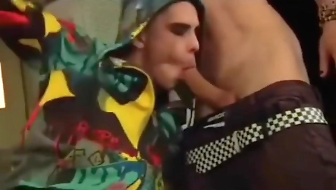 Hot exhibit massive beautiful shows off her big black cock