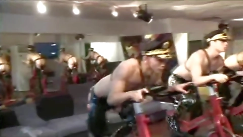 Sexy lesbian orgy with toys