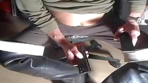 Hot brunette loves dildo fucking