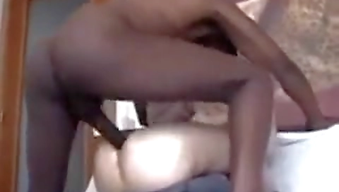 Cute girl takes a hard dick in her ass